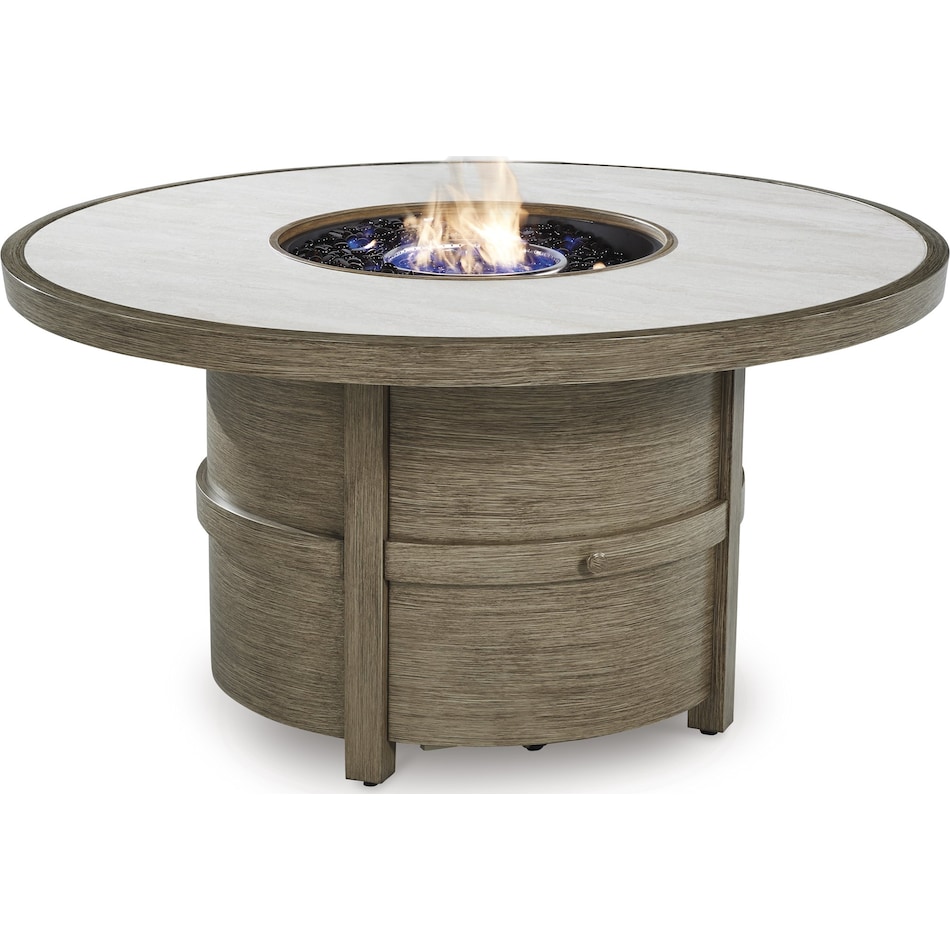 rainier ranch brown beige fire pit   