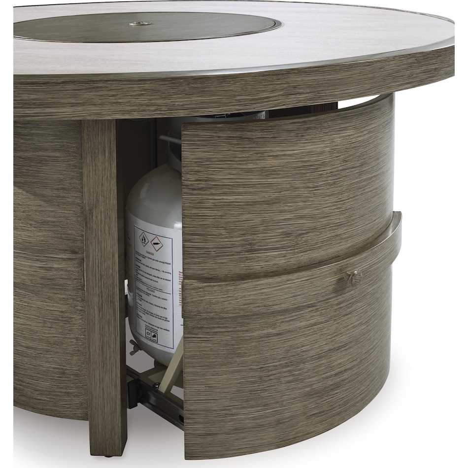 rainier ranch brown beige fire pit   