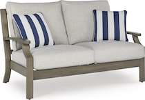 rainier ranch brown beige loveseat   