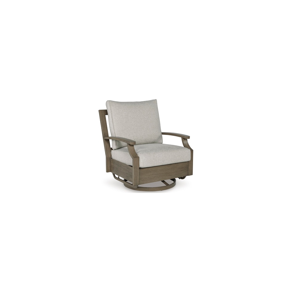 rainier ranch brown beige swivel chair   