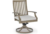 rainier ranch brown beige swivel chair   