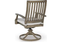 rainier ranch brown beige swivel chair   