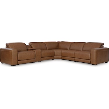 RALLY-UP 6-PC RECLINING SECTIONAL W/ CONSOLE