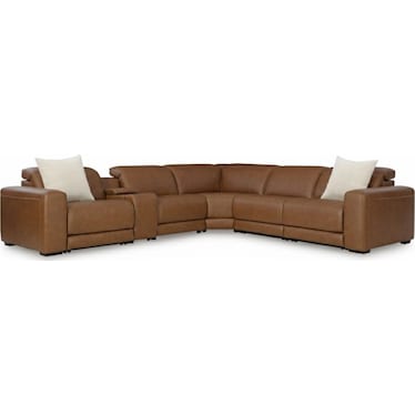 RALLY-UP 6-PC RECLINING SECTIONAL W/ CONSOLE