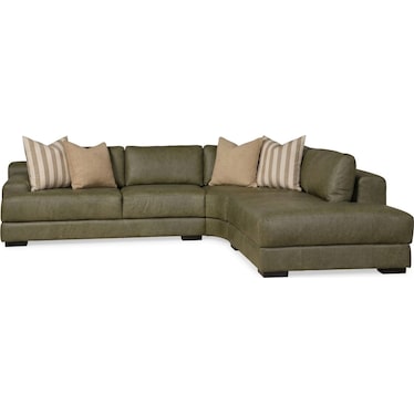 RALPH 3PC LEATHER SECTIONAL