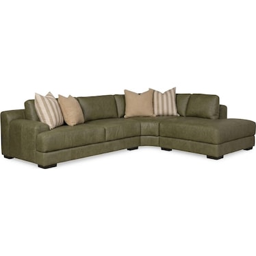 RALPH 3PC LEATHER SECTIONAL