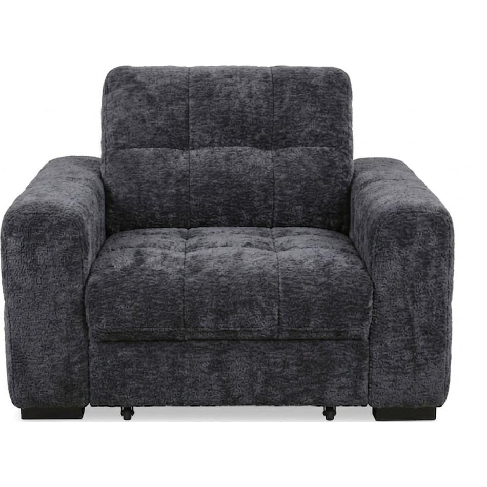 ramsey charcoal power recliner   