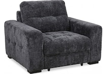 ramsey charcoal power recliner   