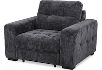 ramsey charcoal power recliner   