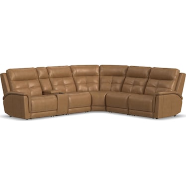 RANDY 6 PEICE LEATHER SECTIONAL