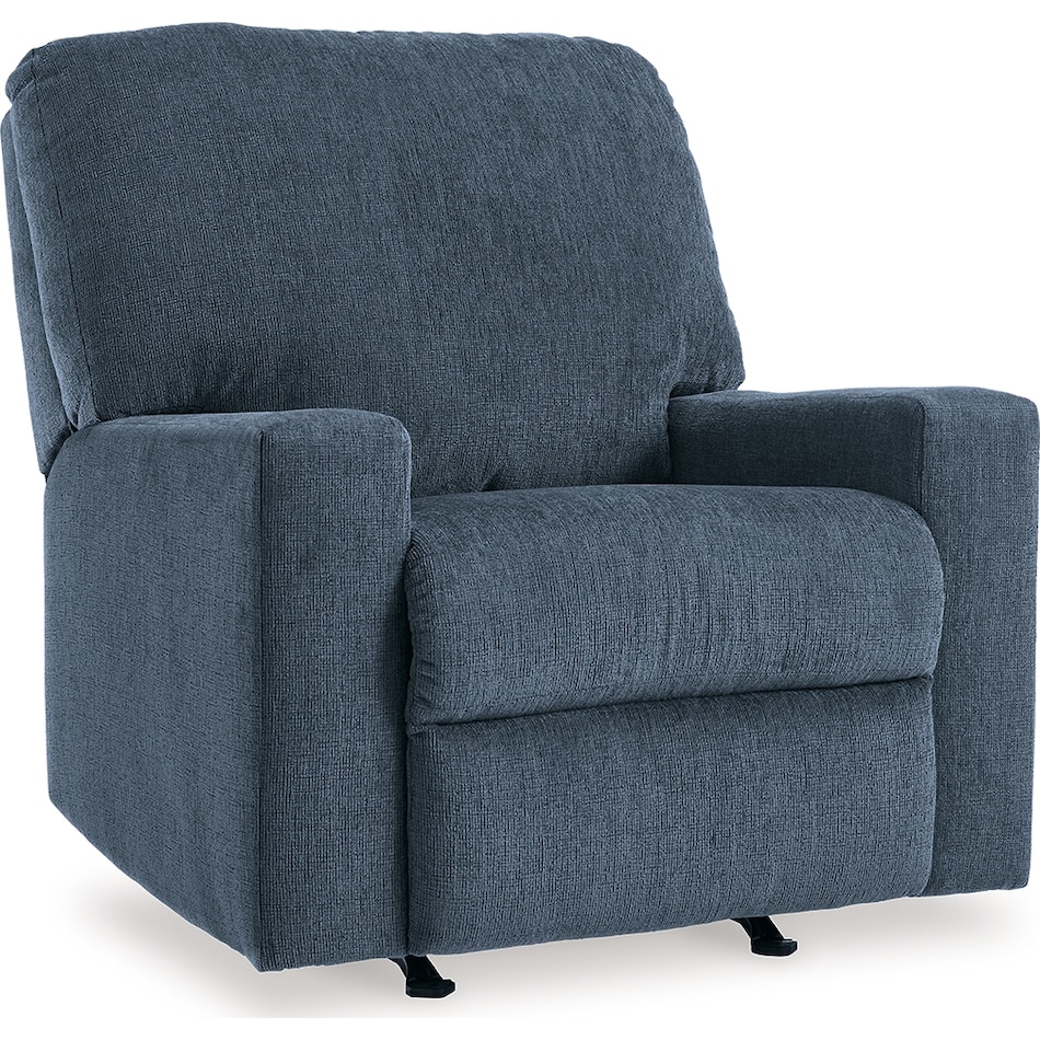 rannis navy recliner   