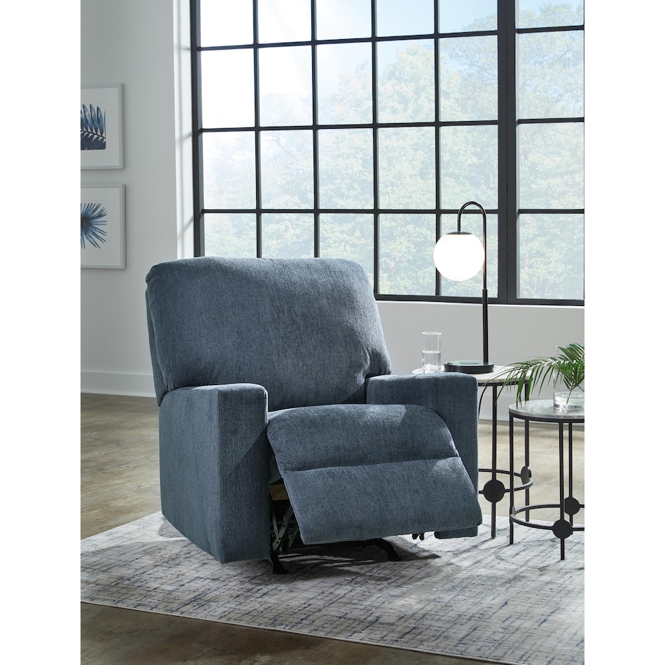 rannis navy recliner   