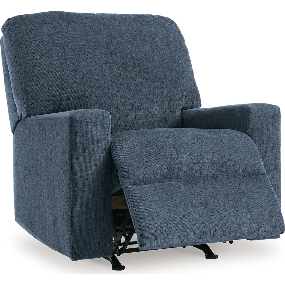 rannis navy recliner   