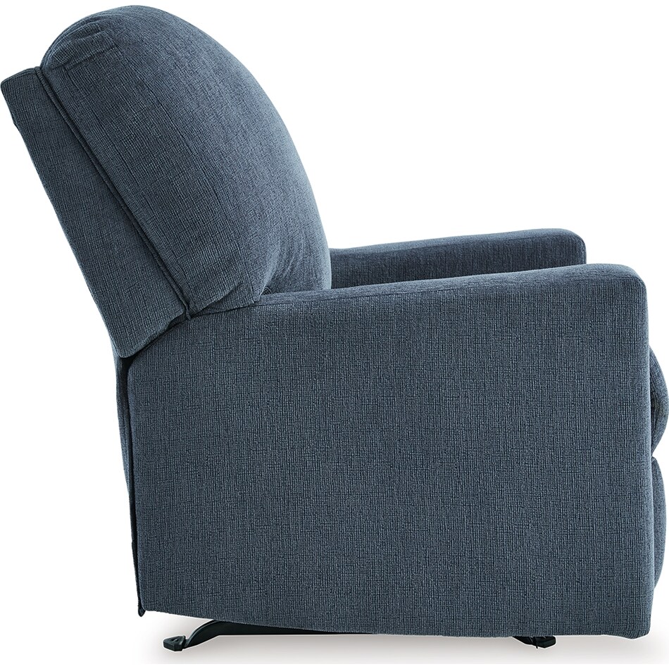 rannis navy recliner   