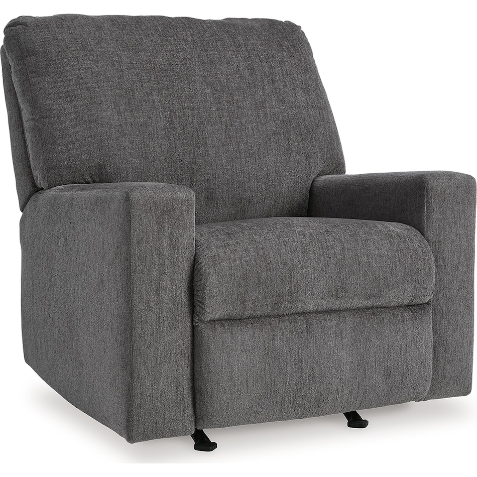 rannis pewter rocker recliner   