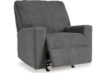 rannis pewter rocker recliner   