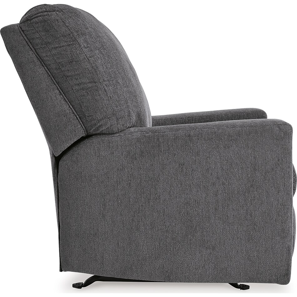 rannis pewter rocker recliner   