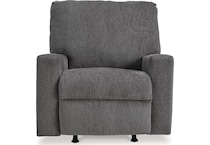 rannis pewter rocker recliner   