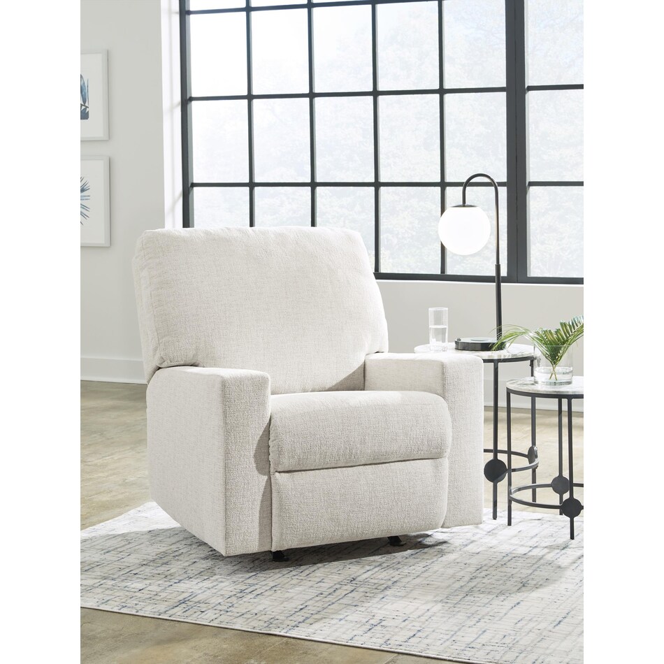 rannis white recliner   