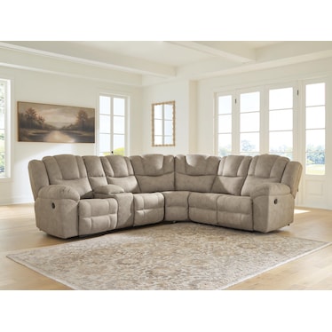 RAVENSWAYE 3-PC RECLINING SECTIONAL WITH CONSOLE