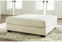 rawcliffe parchment ottoman   