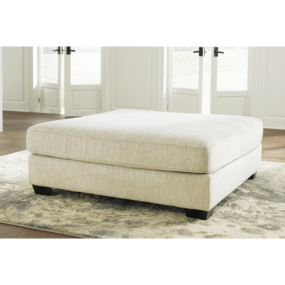 rawcliffe parchment ottoman   
