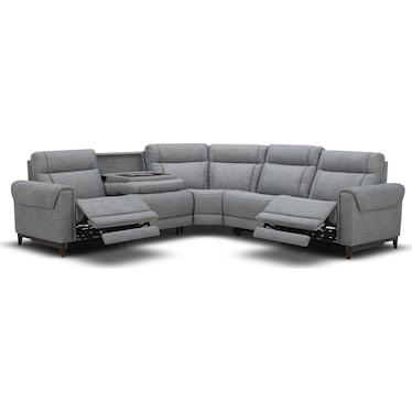 RAY 5-PC ZERO-GRAVITY POWER RECLINING SECTIONAL