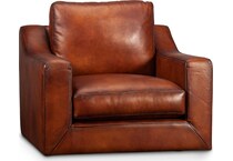 rayburn daytona antique leather chair   