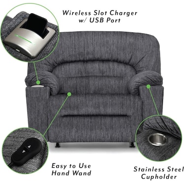 READER POWER ROCKER RECLINER