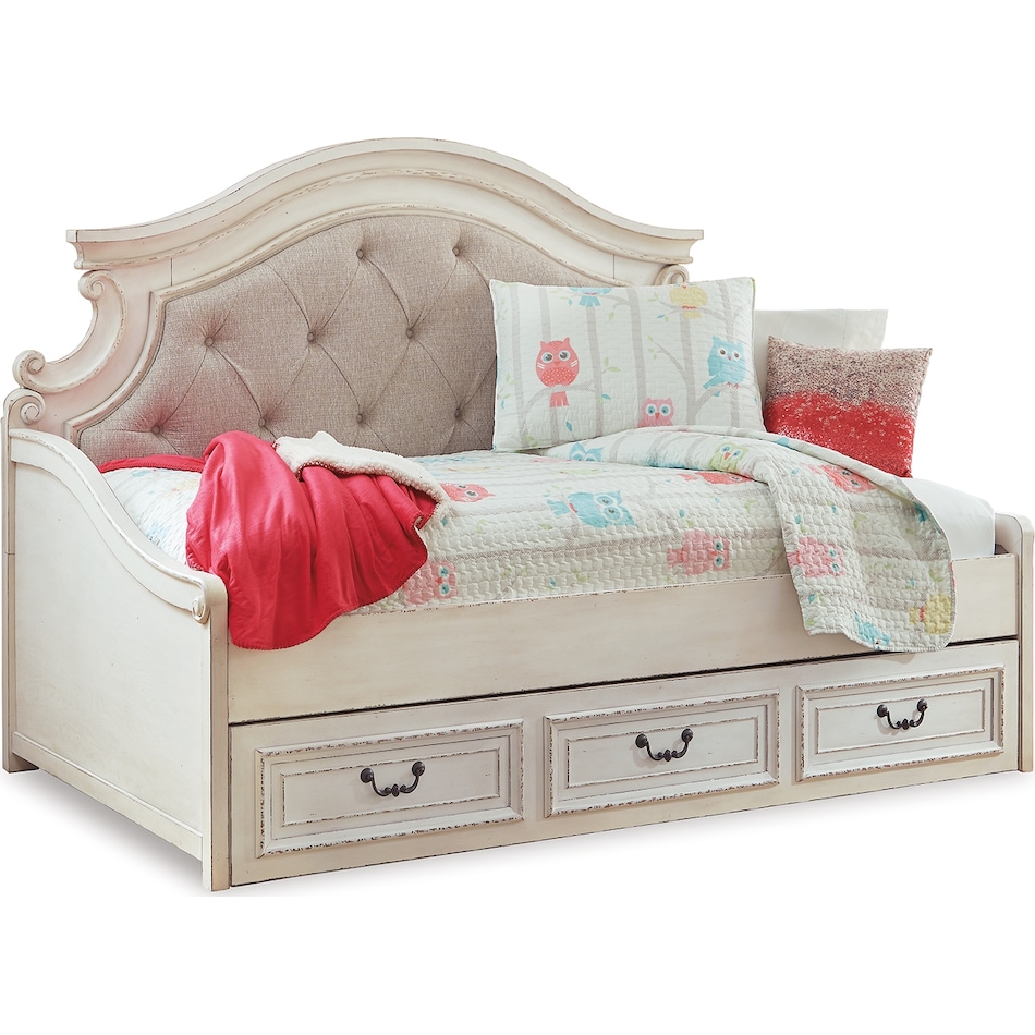 Realyn Twin Daybed - Chipped White Realyn Twin Daybed - Chipped White