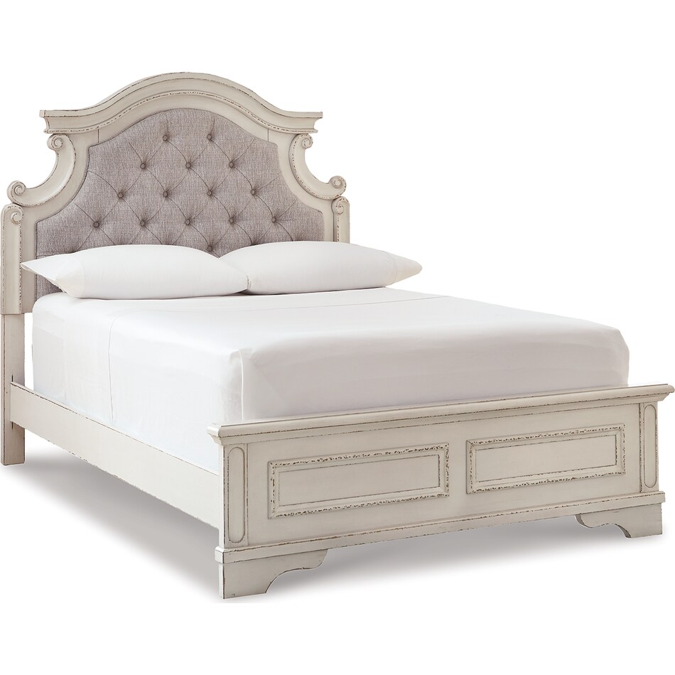 realyn chipped white twin headboard   