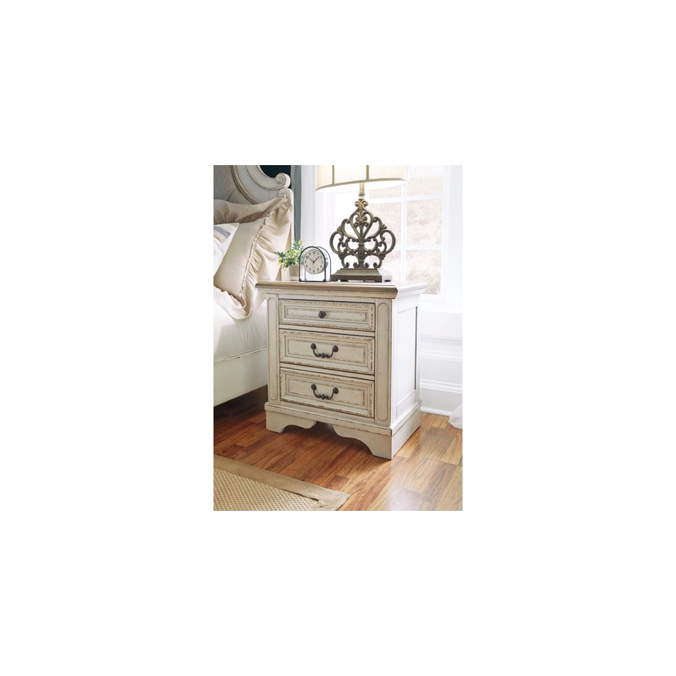 realyn two tone nightstand   