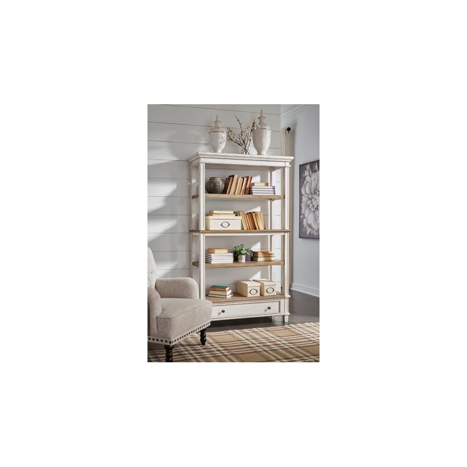 realyn white bookcase   