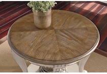 realyn white end table   
