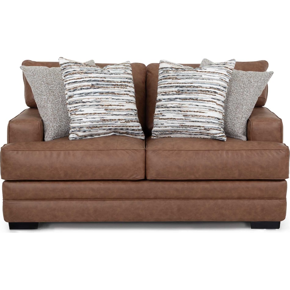 redding brown loveseat   