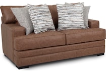 redding brown loveseat   