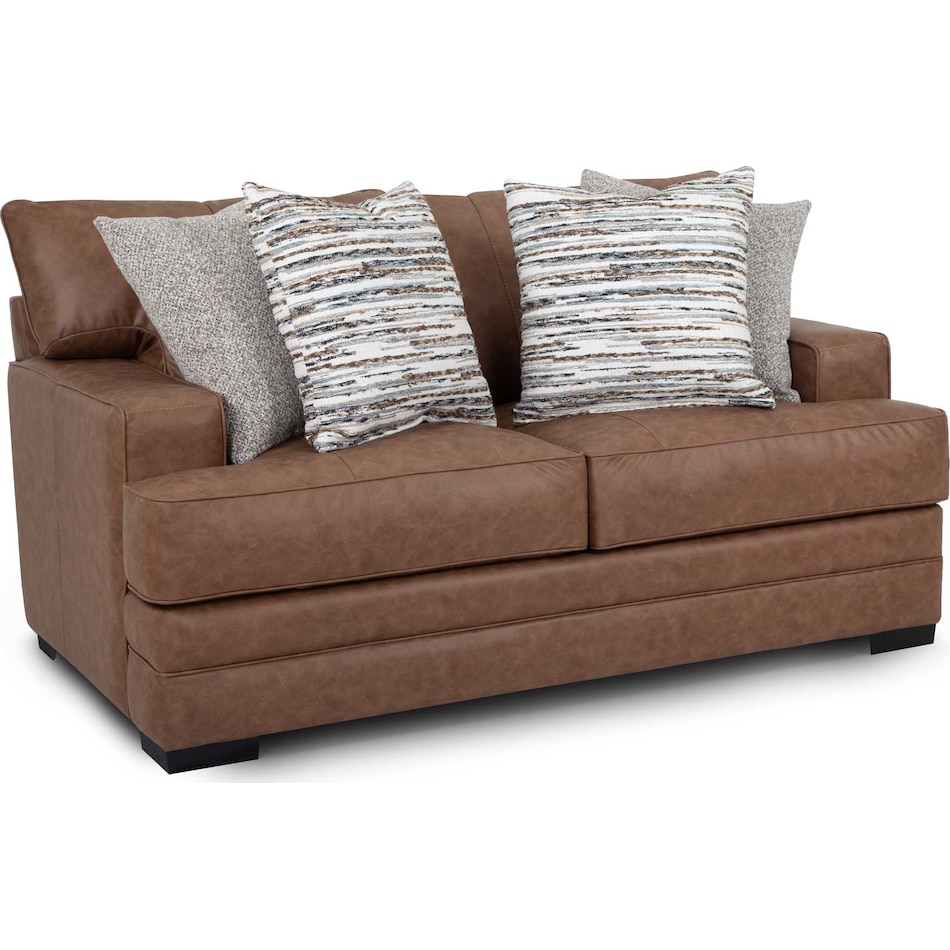 redding brown loveseat   