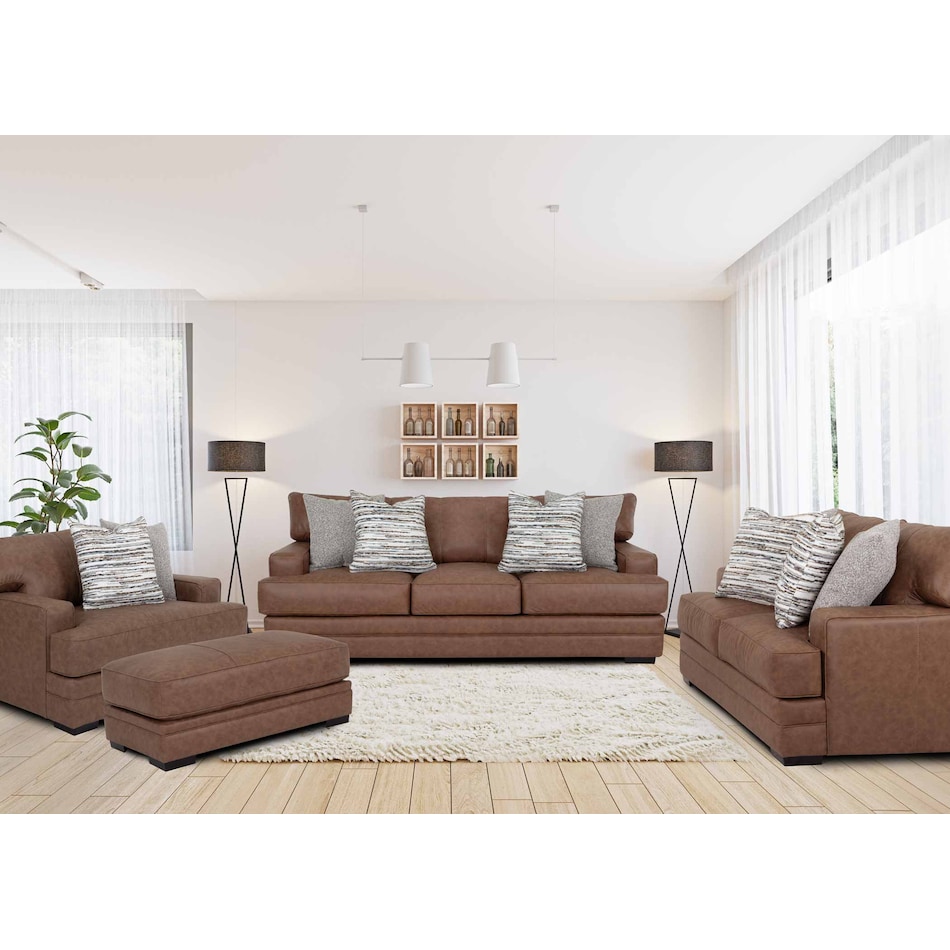 redding brown sofa   