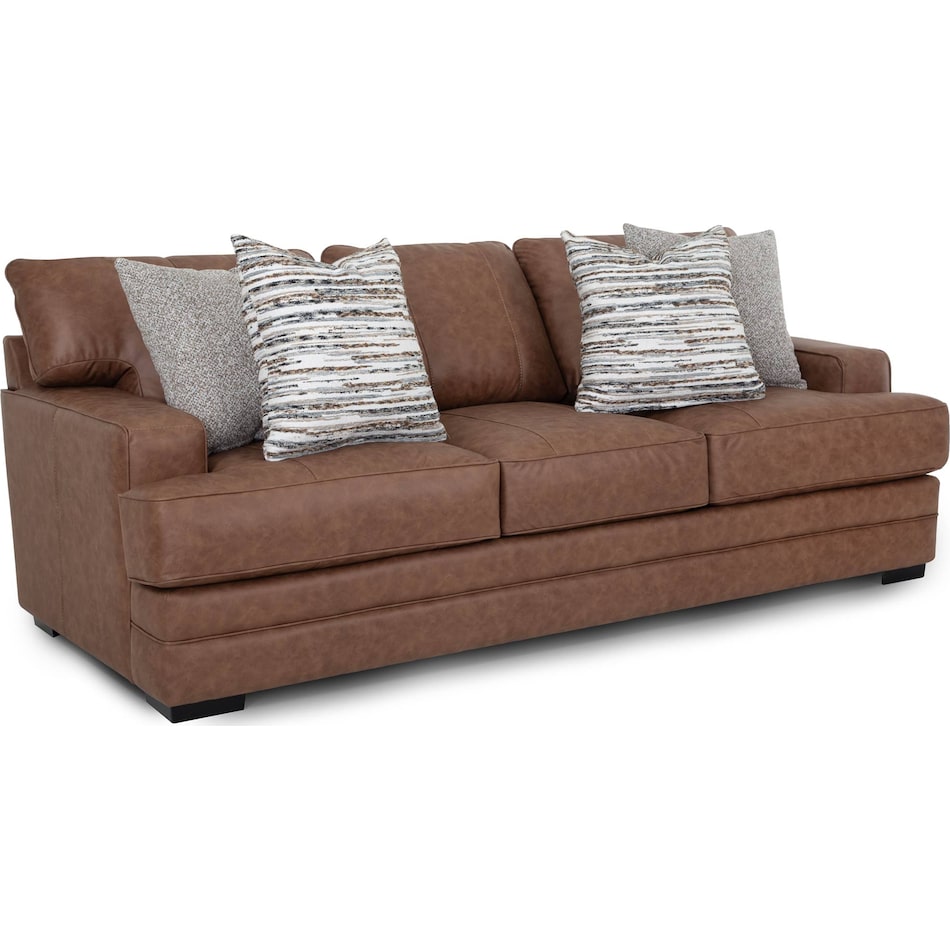 redding brown sofa   