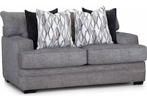 redding denim loveseat   