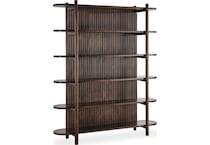 redford chat set bark brown accent bookcase   