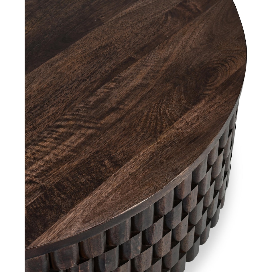 redford chat set bark brown cocktail table   