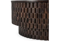 redford chat set bark brown cocktail table   