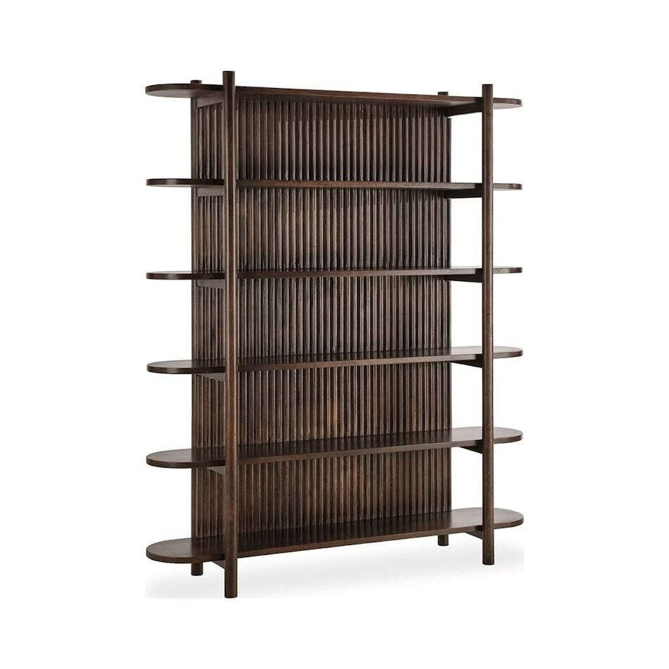 redford chat set brown accent bookcase   