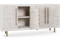 redford chat set coastal white accent cabinet   