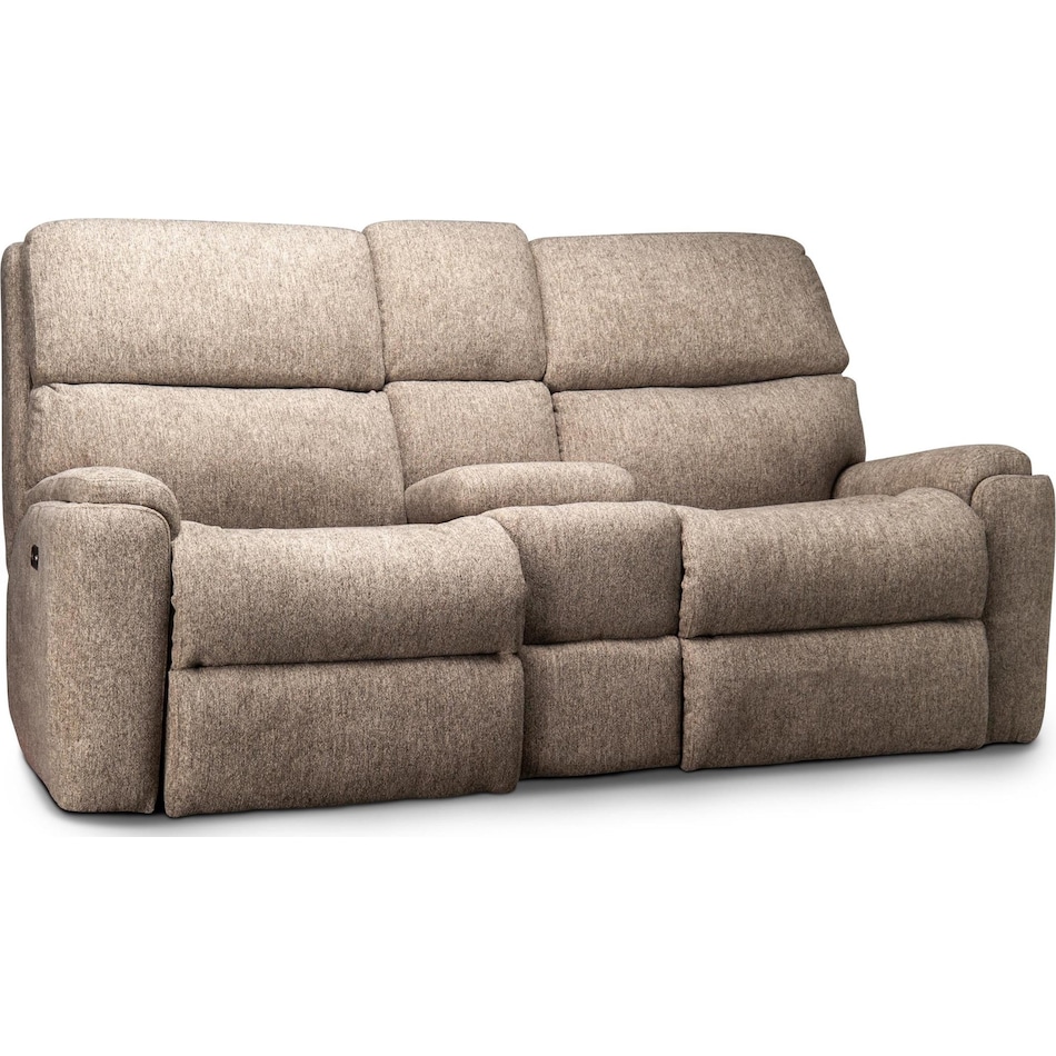 regina grey power reclining console loveseat   