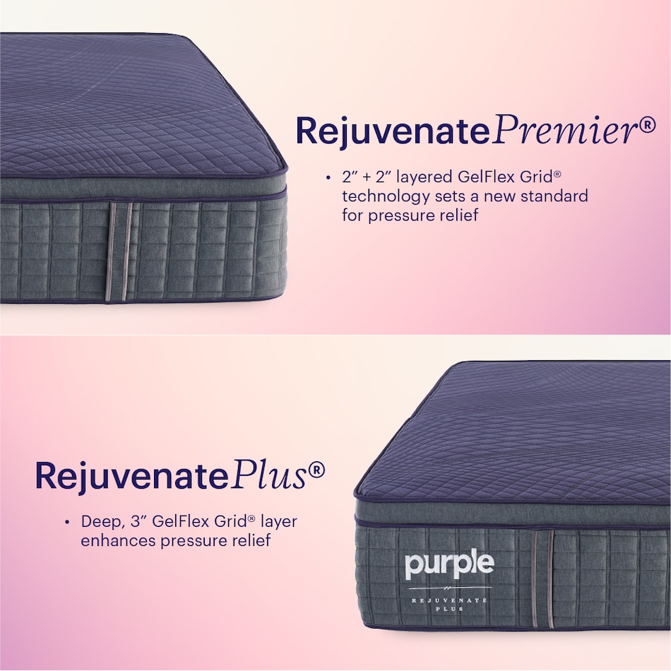 rejuvenate plus gray mattress cal king   