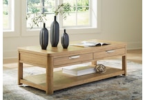 rencott light brown cocktail table lift top   