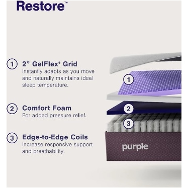 PURPLE RESTORE FIRM HYBRID MATTRESS