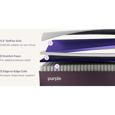 PURPLE RESTORE SOFT HYBRID MATTRESS